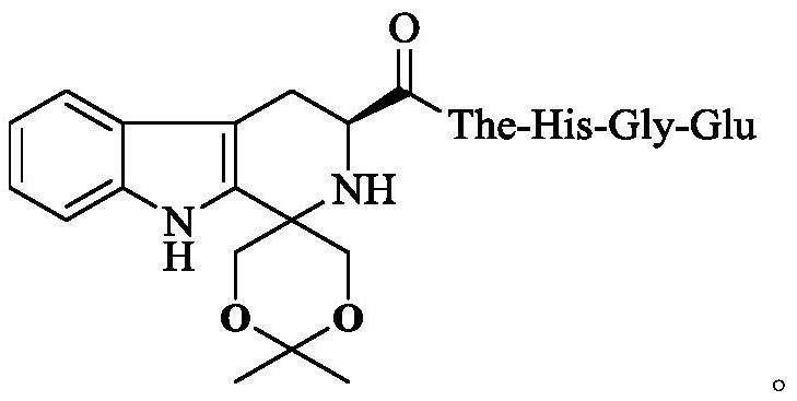 Dioxane-modified tetrahydrocarboline-3-formyl-The-HGE as well as preparation, antithrombotic activity and application thereof