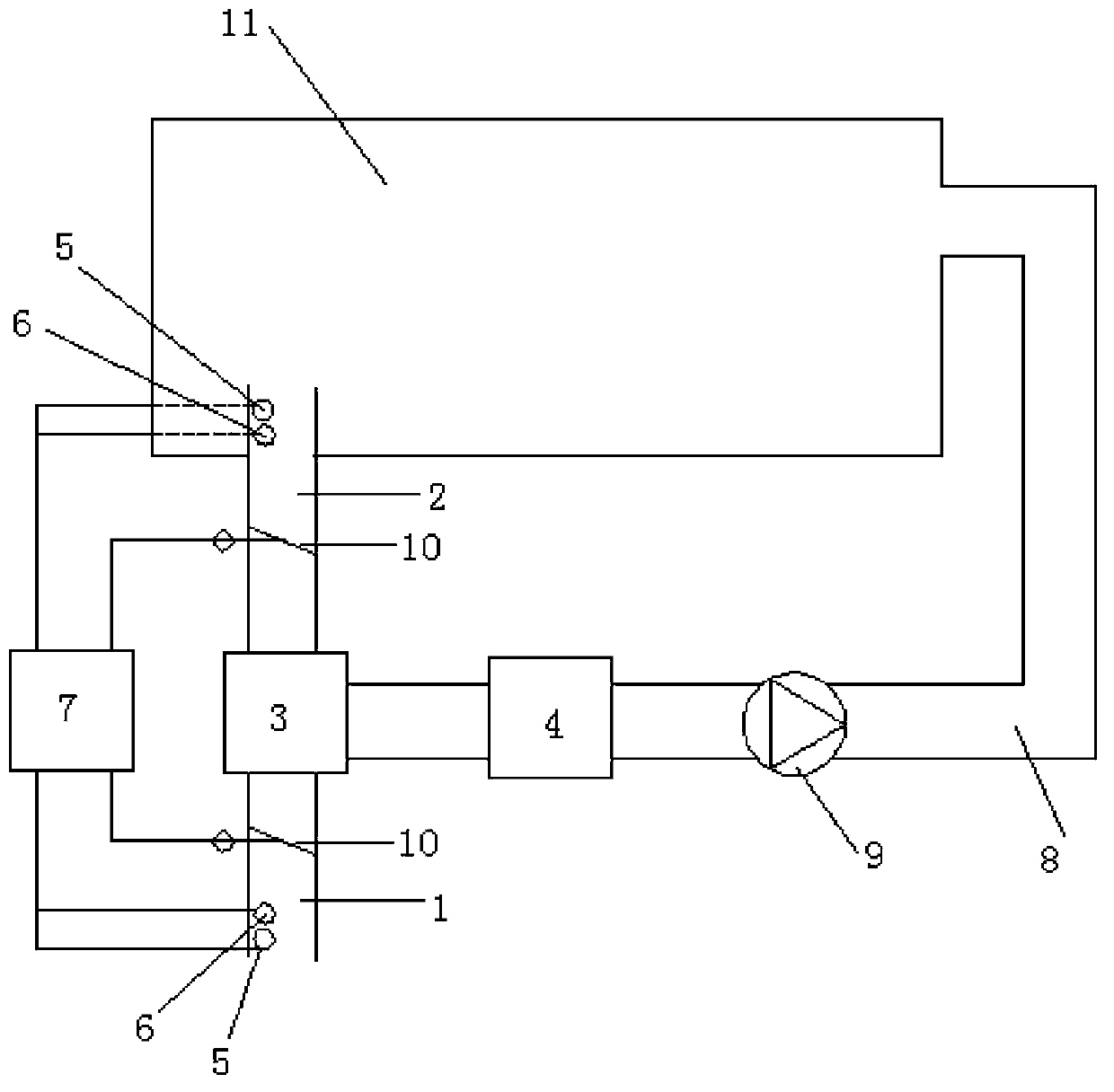 Intelligent air conditioner fresh air controlling device