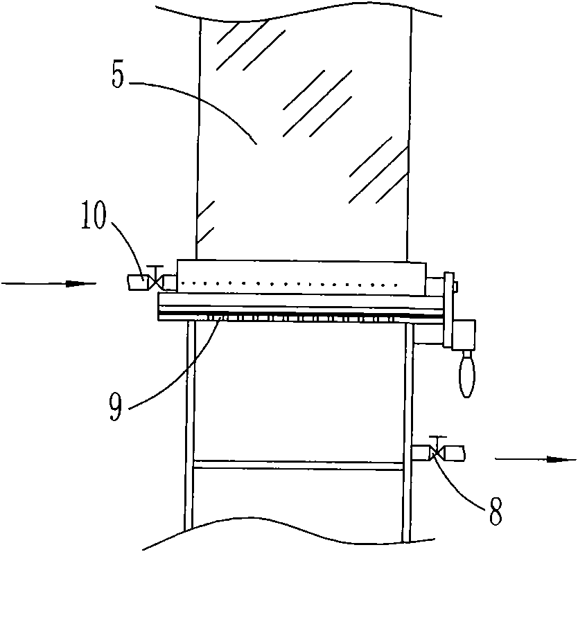 Device and method for detecting dispersing performance of chemical synthesized short fibers