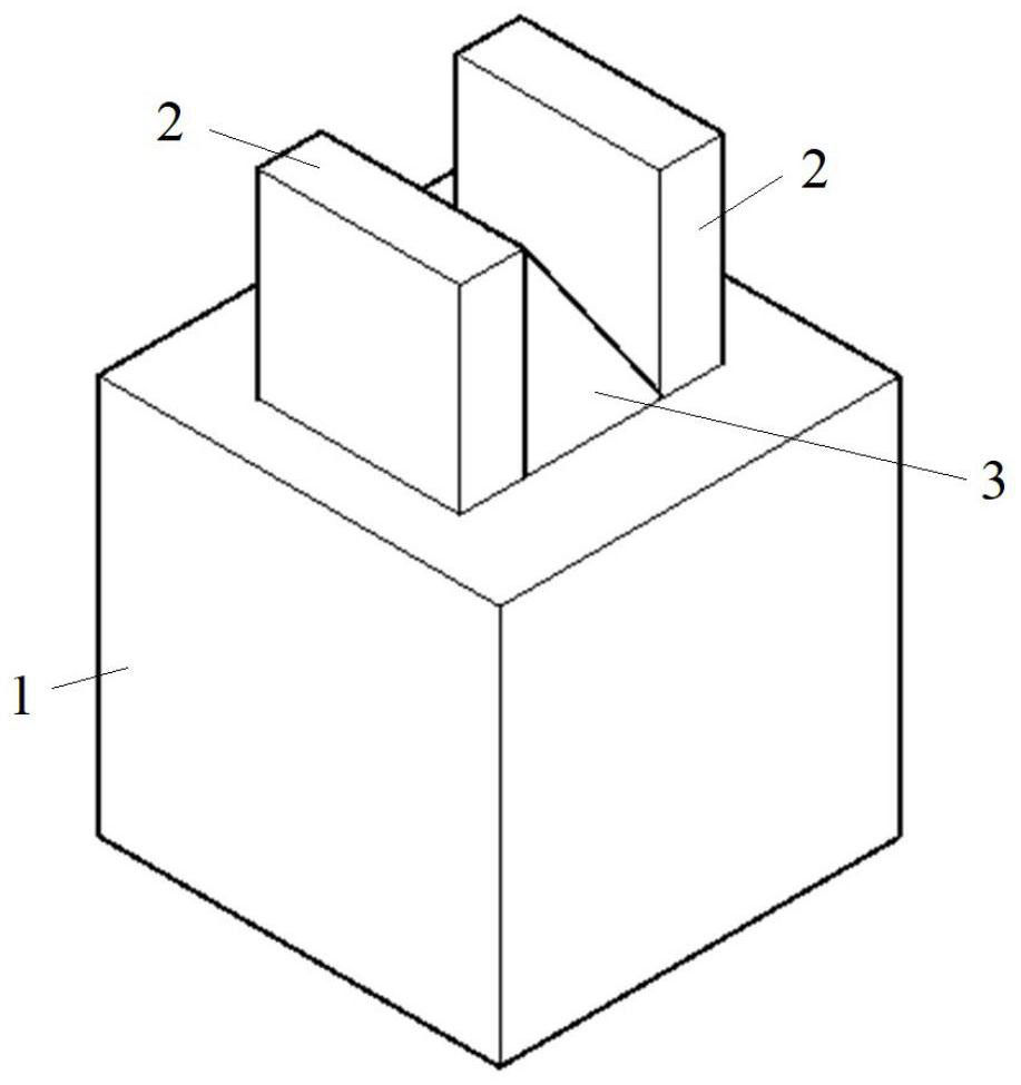 Sliding block structure for preventing horizontal displacement of bridge support