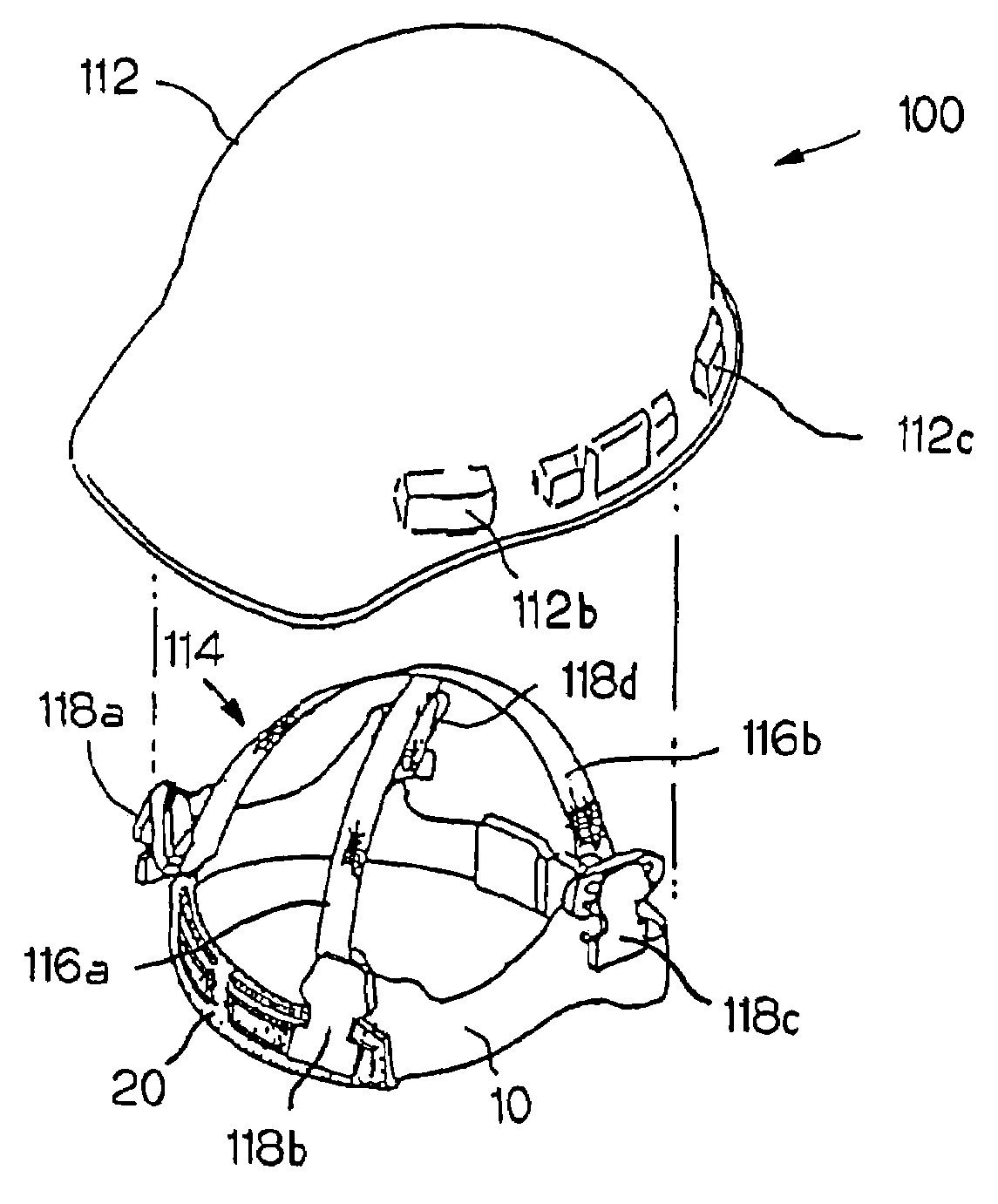 Brow pad for the headband of protective headgear