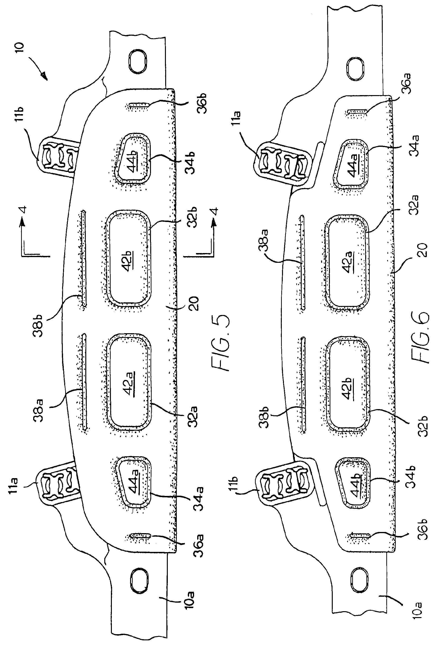 Brow pad for the headband of protective headgear