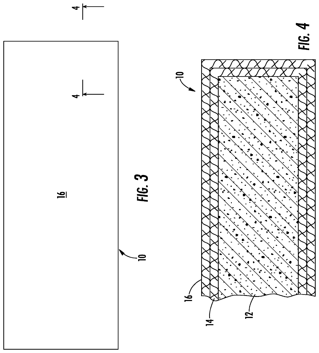 Seating pad with woven cover