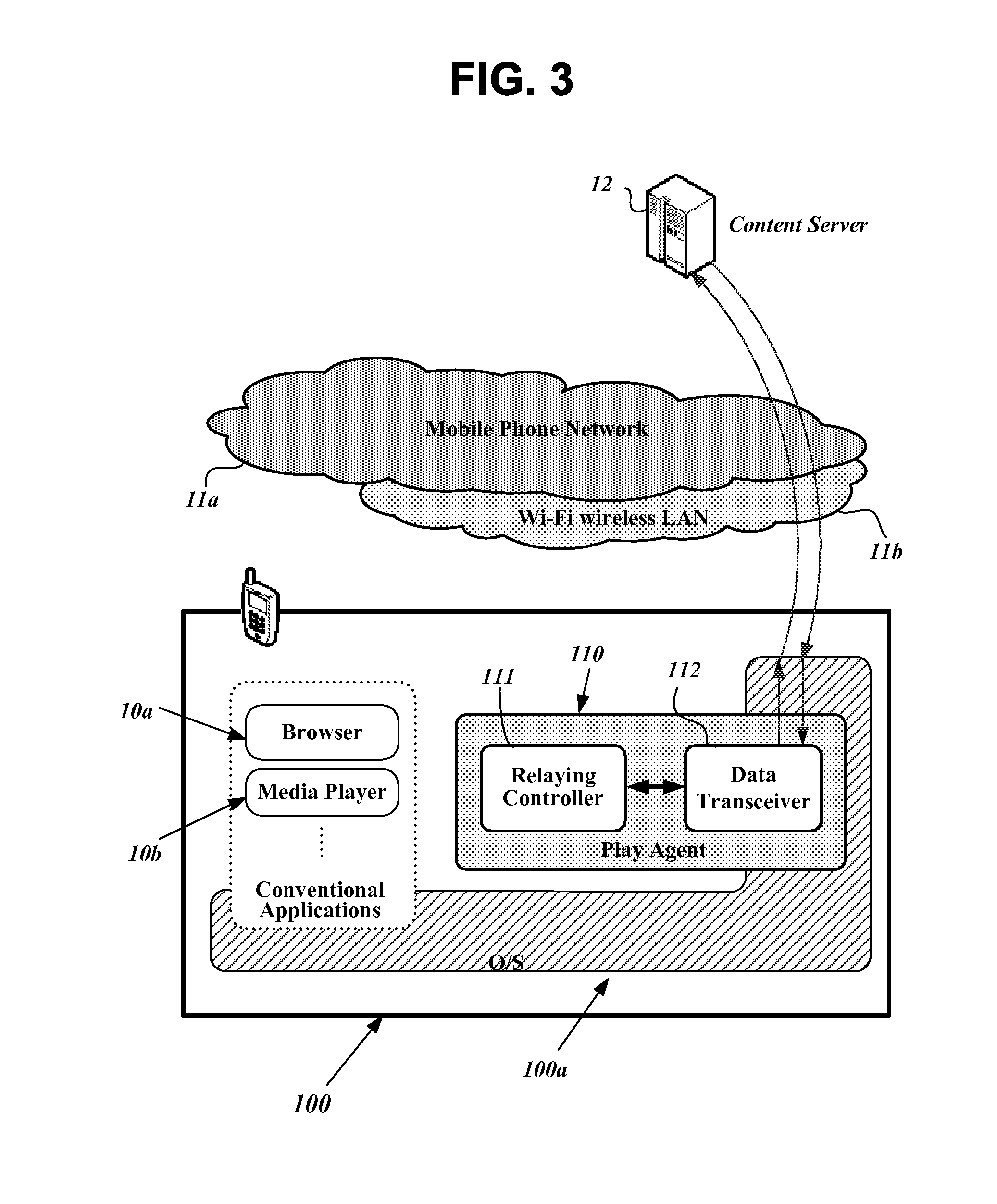 Apparatus and method for relaying data of a media content of which section information is carried by list information