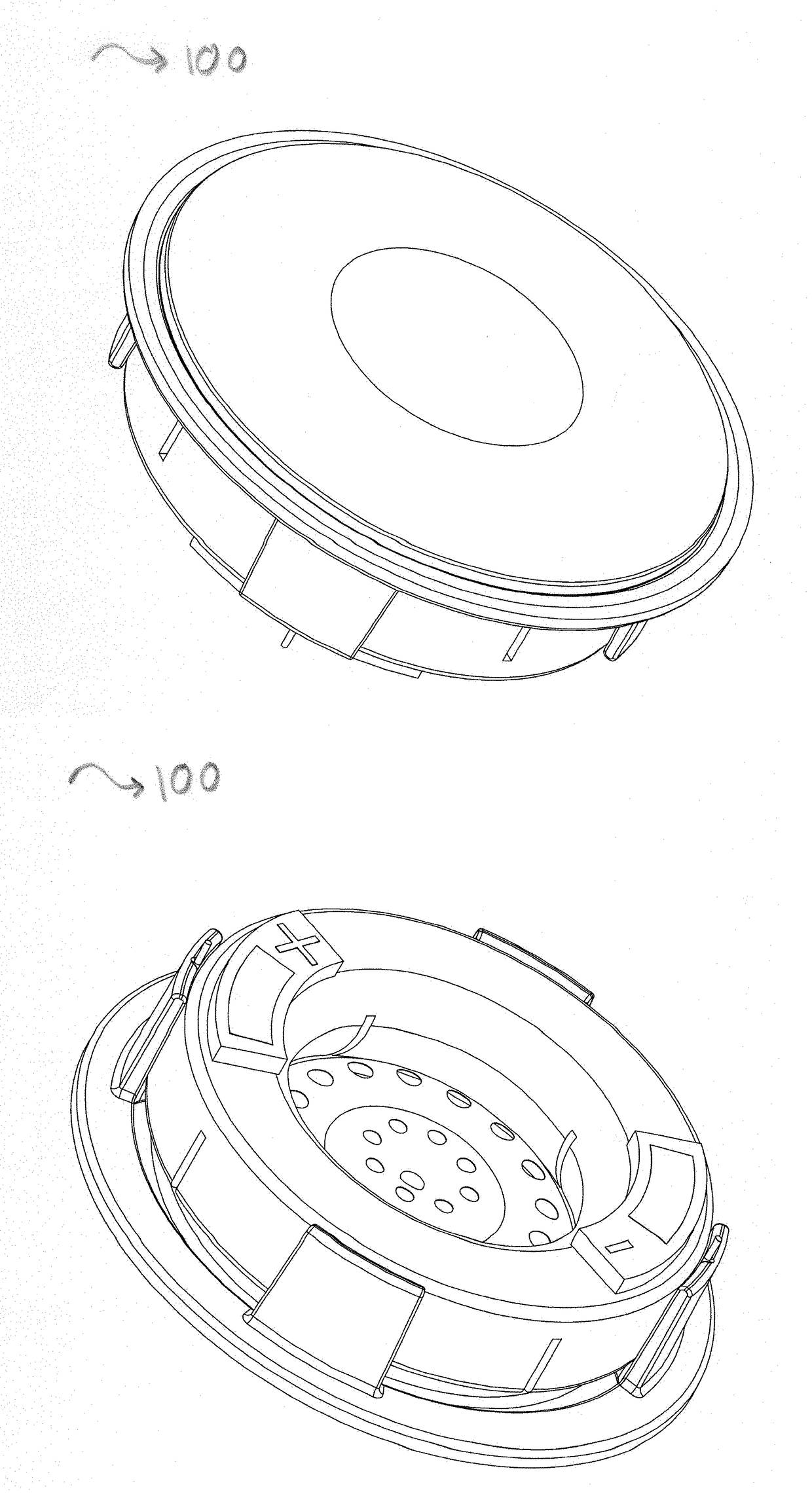 Rear suspension for speaker drivers