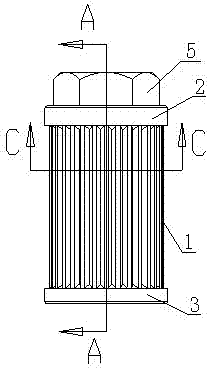 Nut-mounted filtering barrel