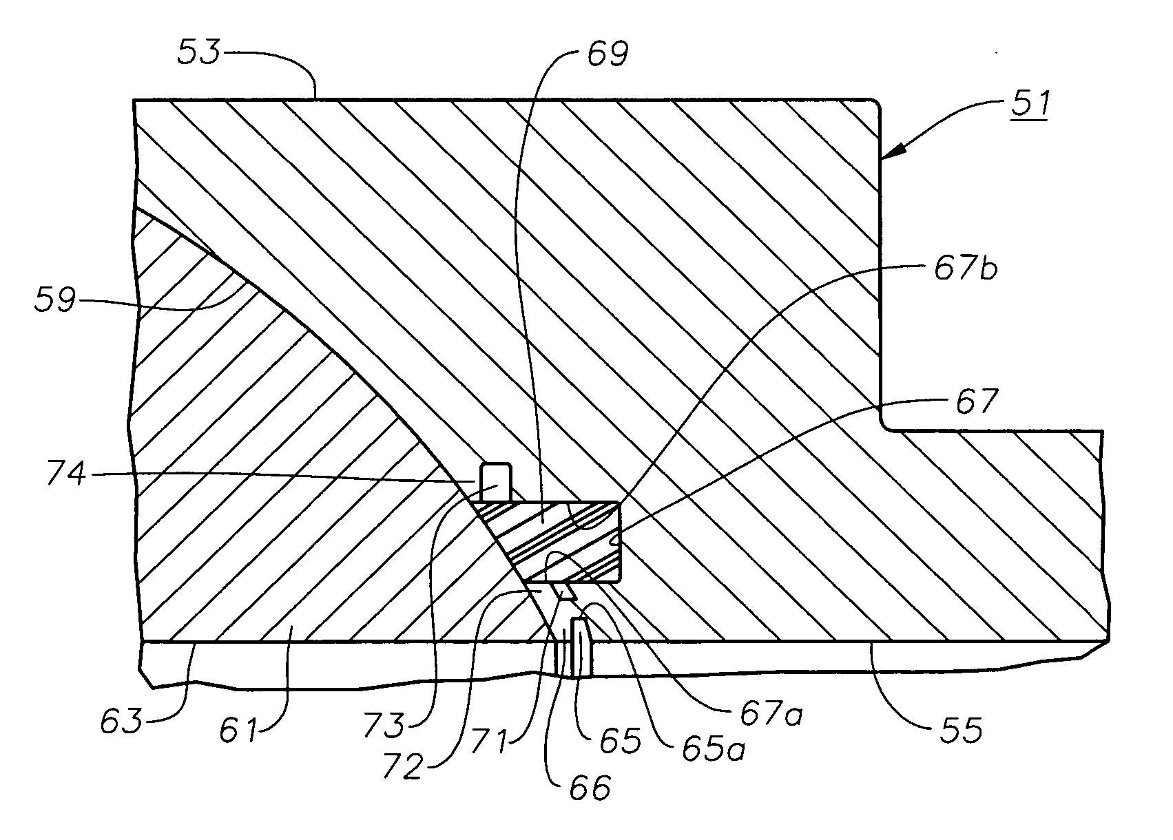 Valve seat edge relief profile