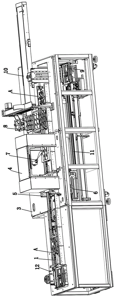 Element pin measurement machine and measurement process thereof