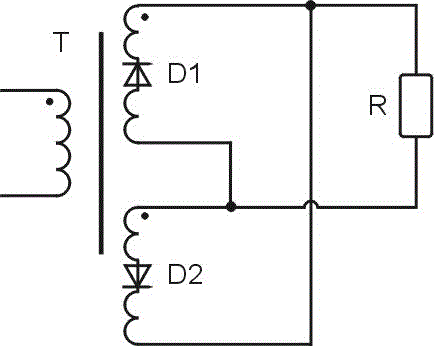 High frequency transformer rectification integrated device