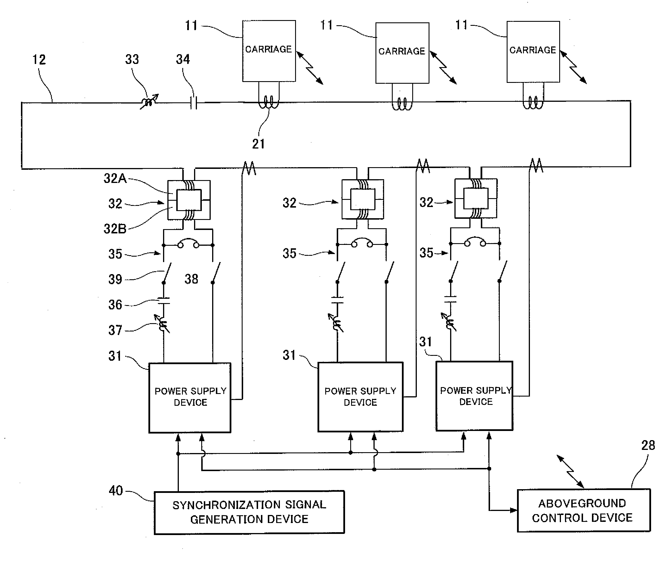 Non-contact power feeding apparatus