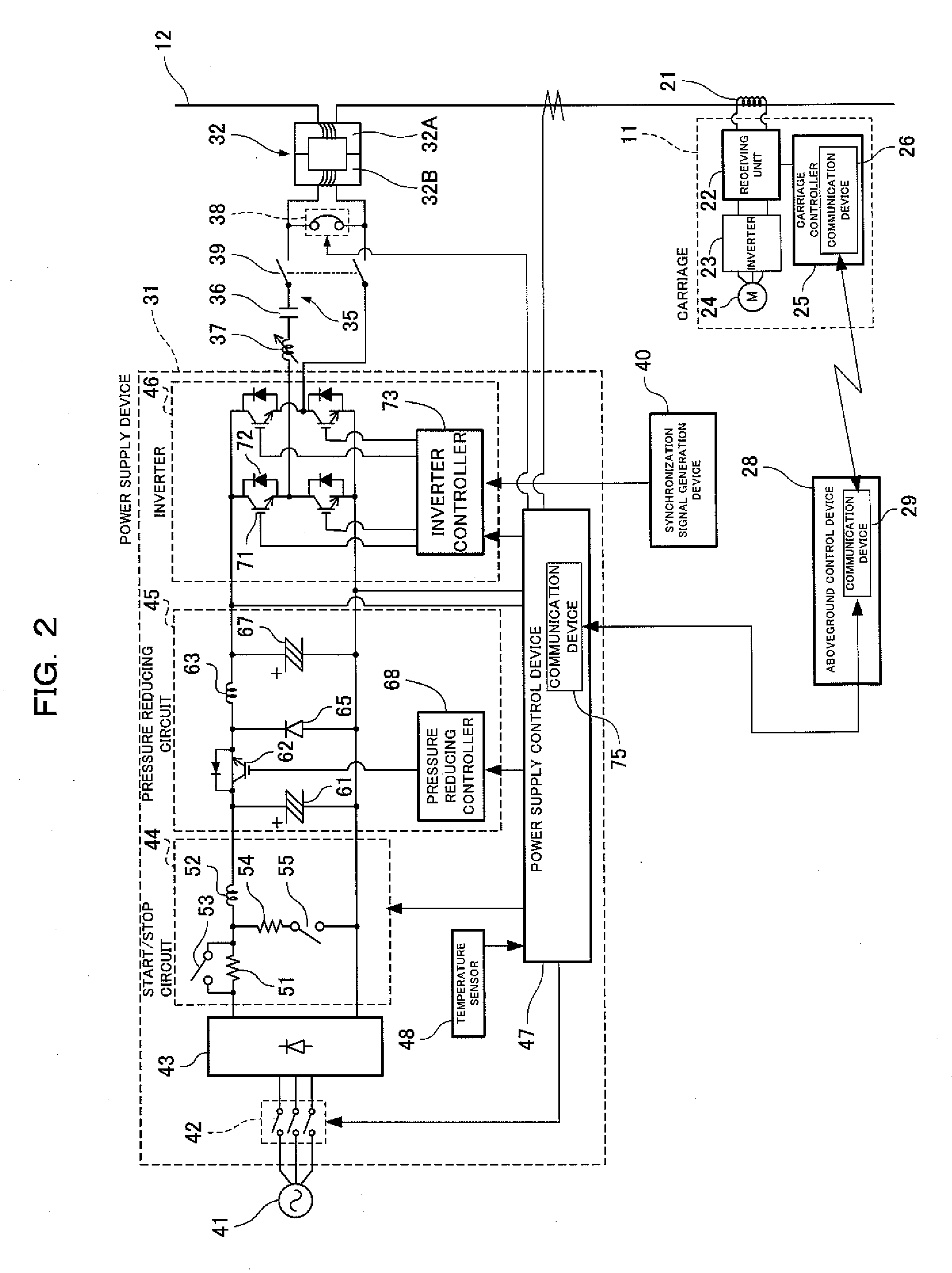 Non-contact power feeding apparatus