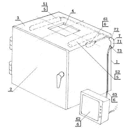 X-ray radiation protection tank with anti-radiation light and video monitor