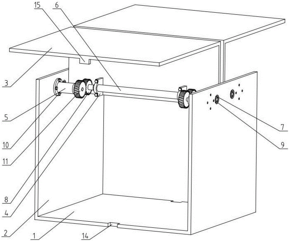 Truck carriage with tilt-up door