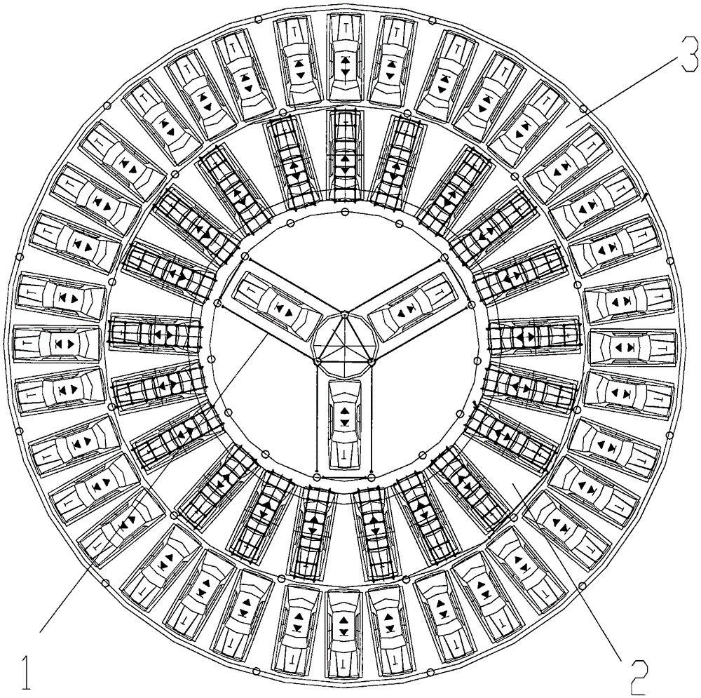 Full-automatic intelligent parking tower garage