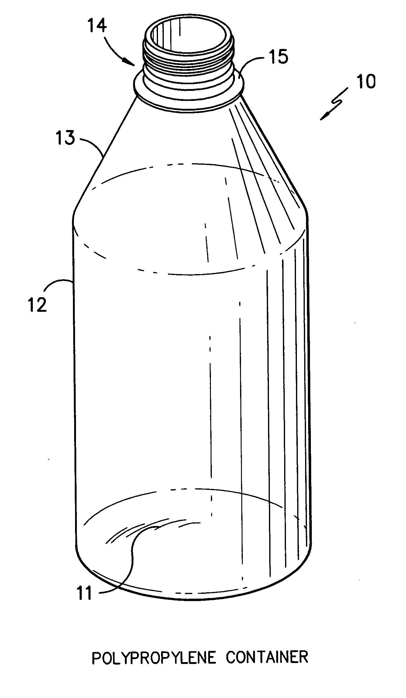 Articles and process of making polypropylene articles having ultraviolet light protection by injection stretch blow molding of polypropylene