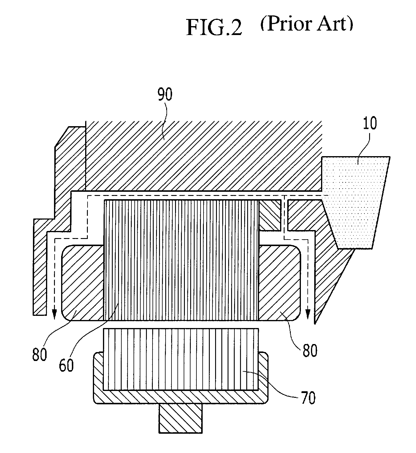 Motor-Generator Cooling System of Hybrid-Automobile