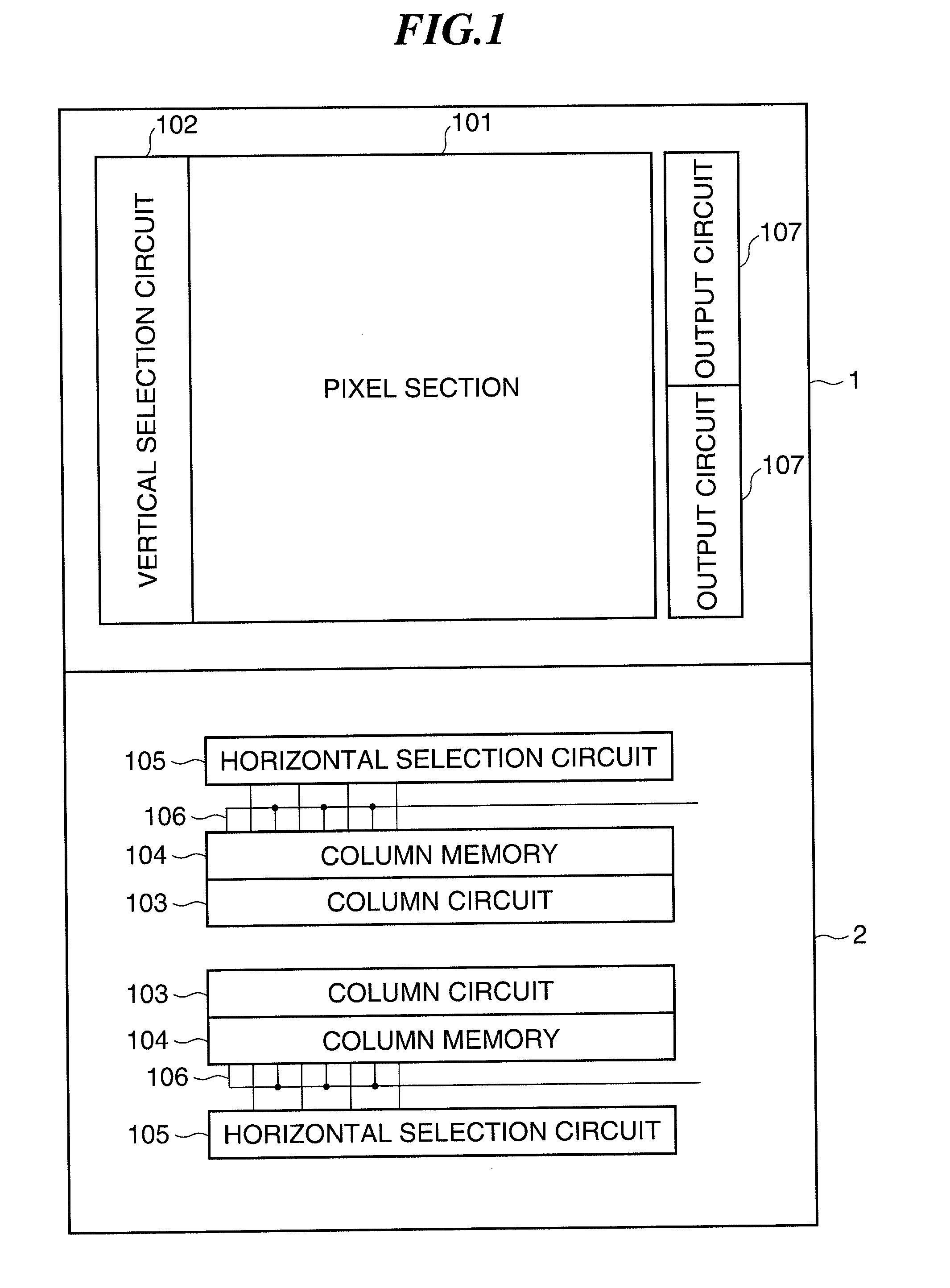 Image pickup device that is provided with peripheral circuits to prevent chip area from being increased, and image pickup apparatus