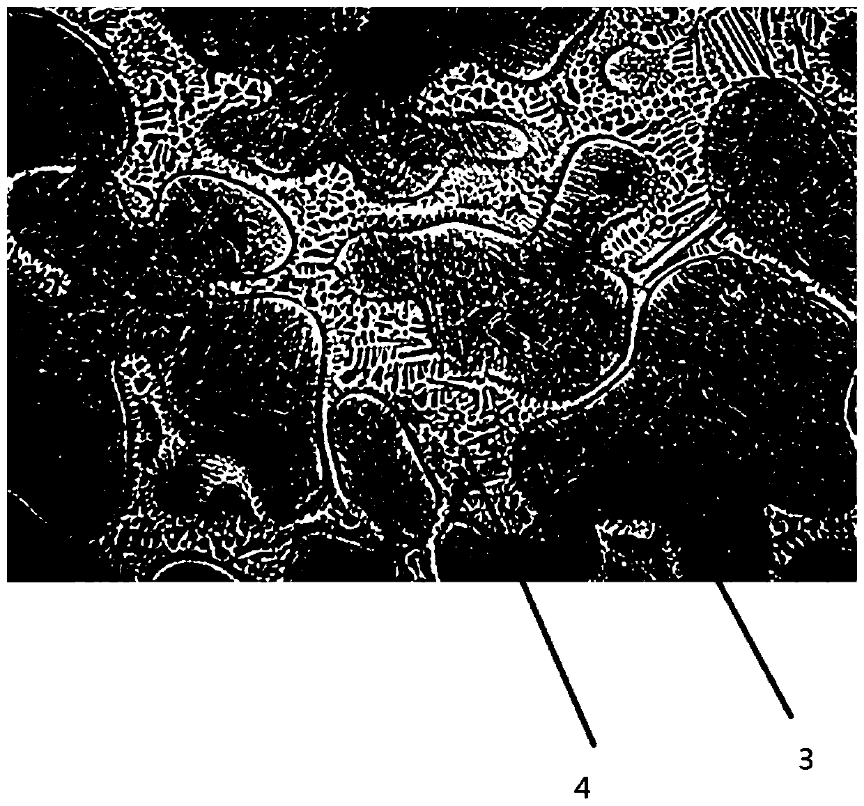 Metallographic corrosive of stainless steel high temperature quenched structure and corrosion method thereof