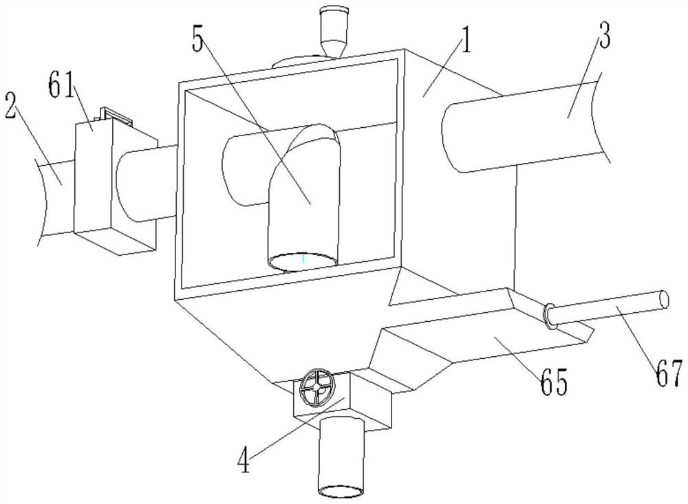 Environment-friendly treatment device for industrial-grade flue gas, and purification method thereof