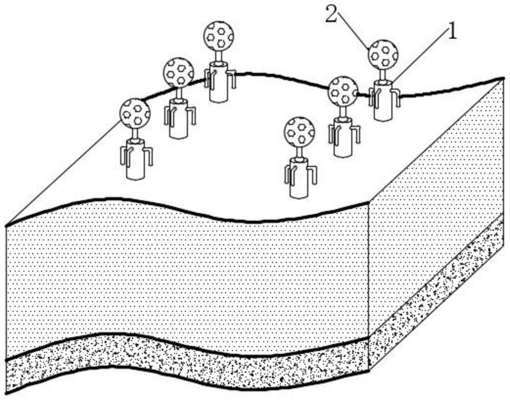 An in-situ repair rod for straight-through river sediment pollution control