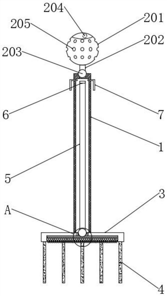 An in-situ repair rod for straight-through river sediment pollution control