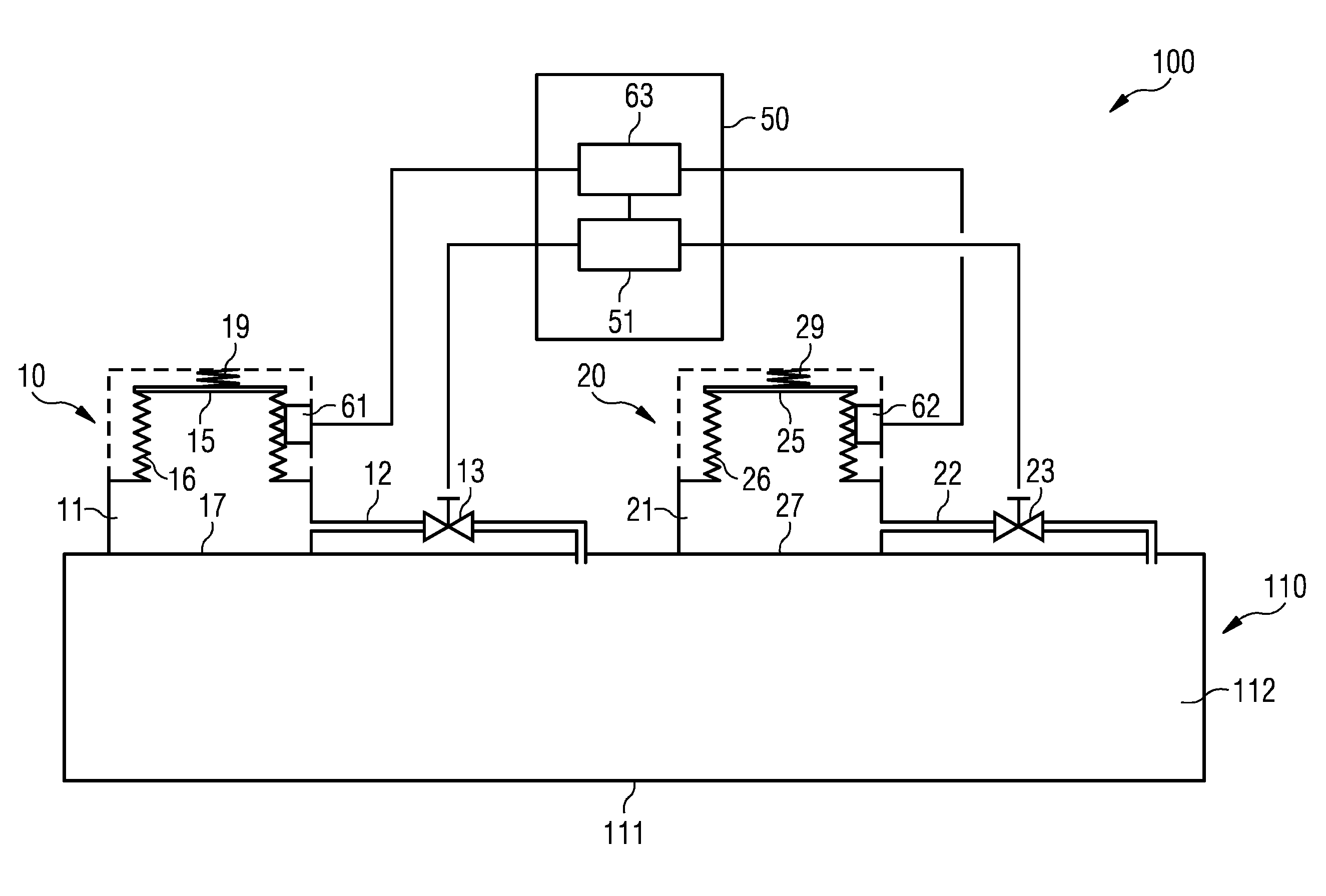 Pressure compensation system