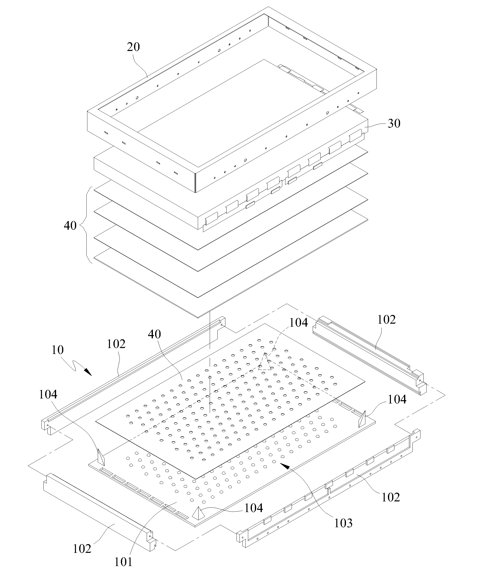 Direct backlight module