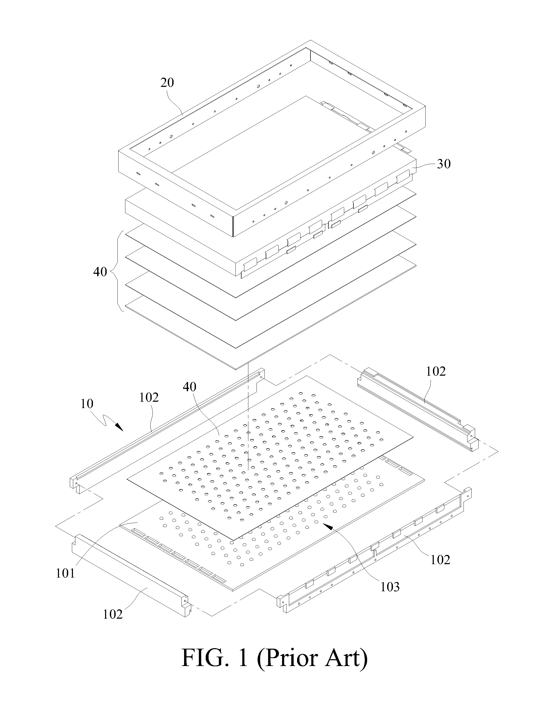 Direct backlight module