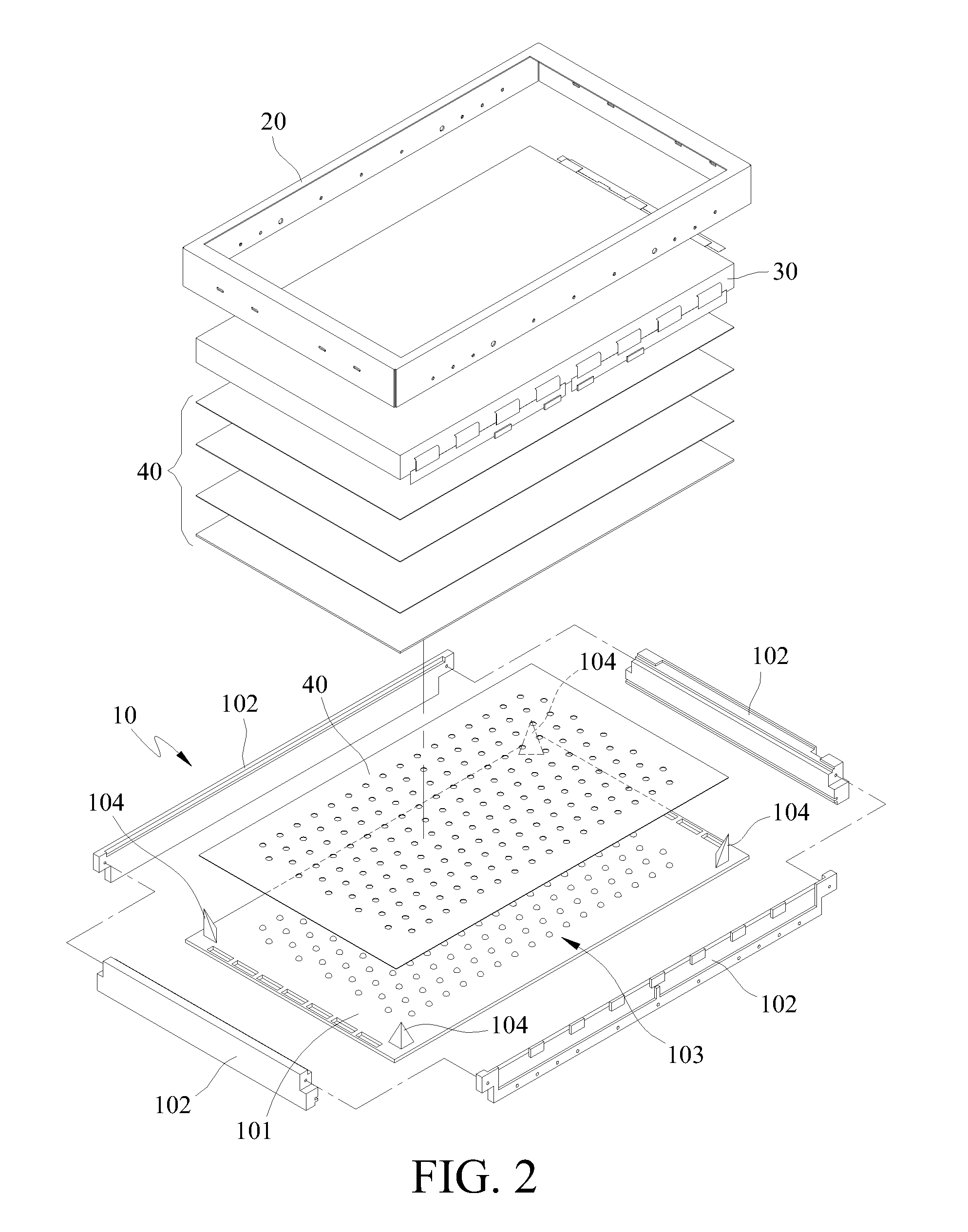 Direct backlight module