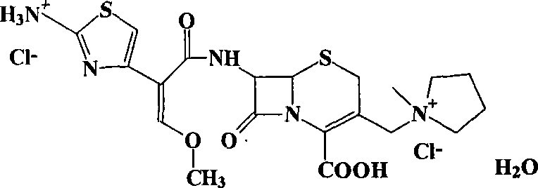 Preparation of cefepime halogen acid salt by calcium salt precipitation process