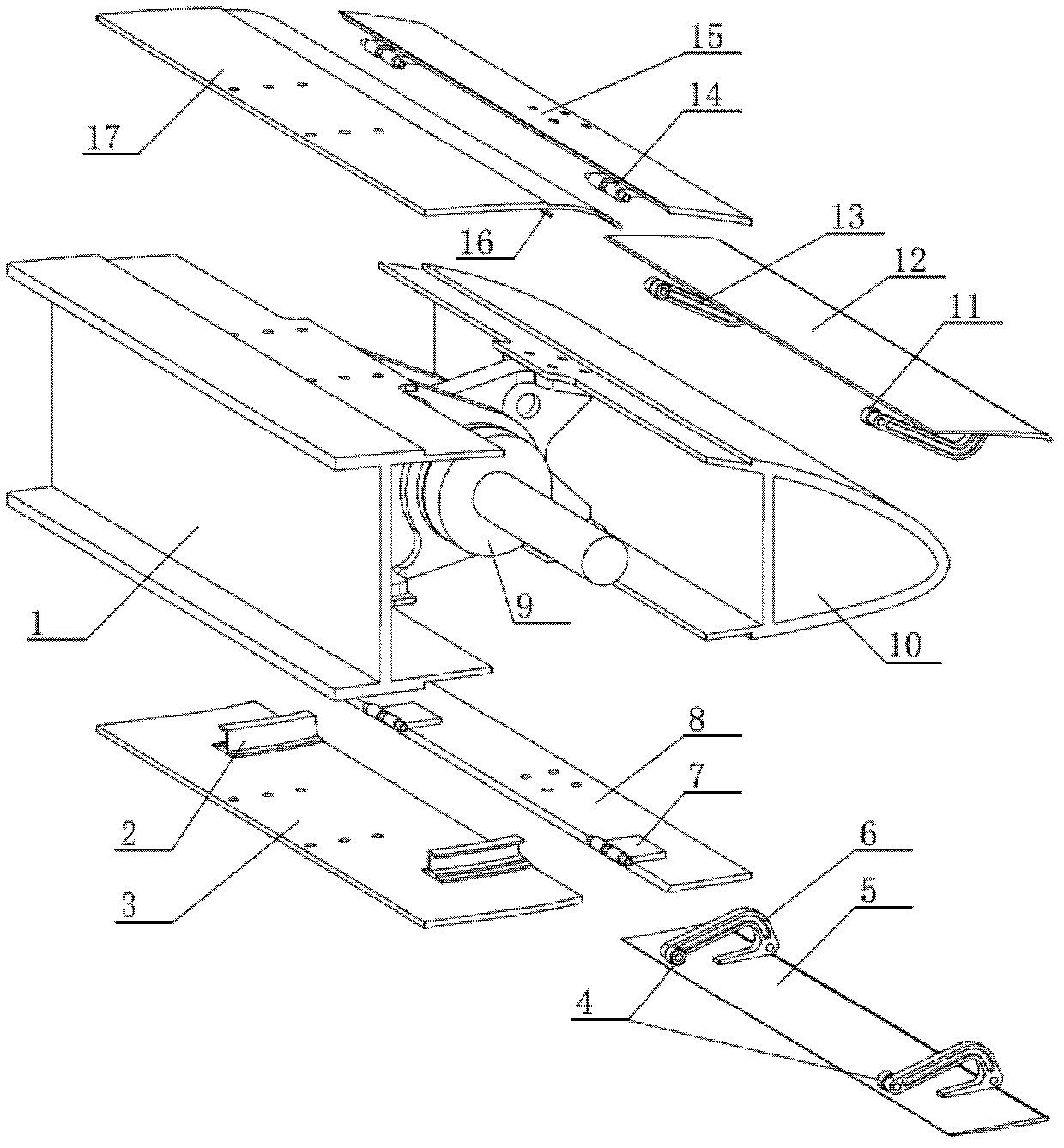 Sealing mechanism for plane wing surfaces