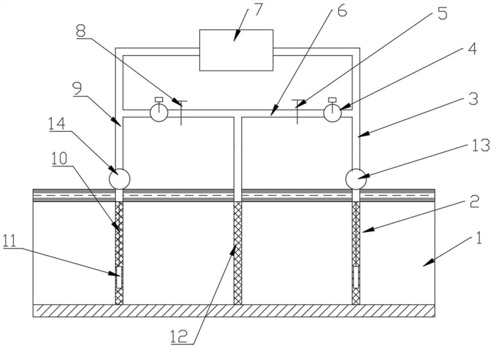 Method for slowing down heat interference of underground water source heat pump