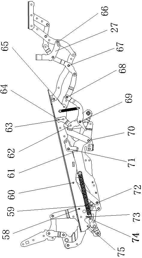 Leg multi-choice activity sofa mechanical stretching device