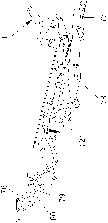 Leg multi-choice activity sofa mechanical stretching device