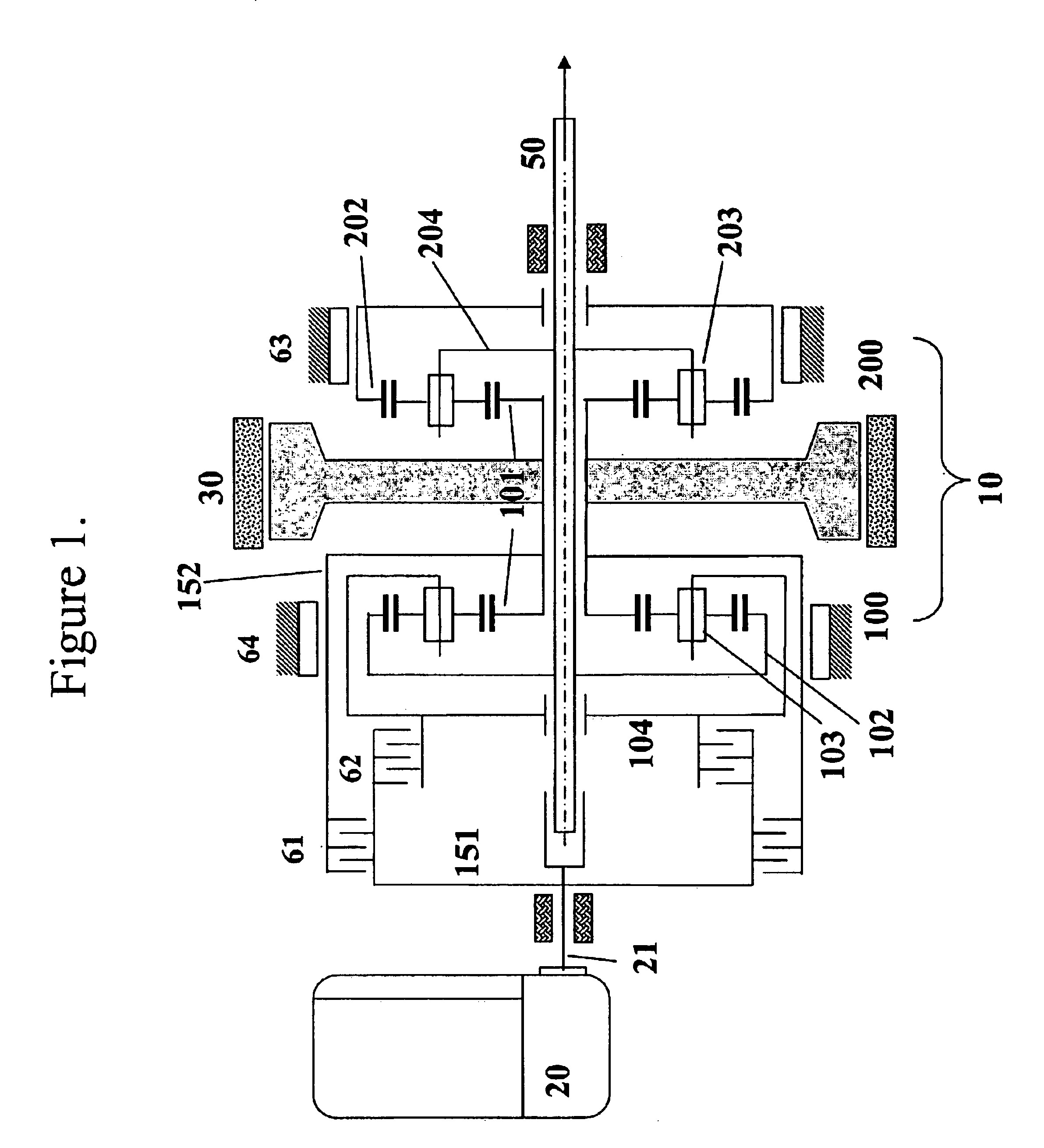 Motor integrated parallel hybrid transmission