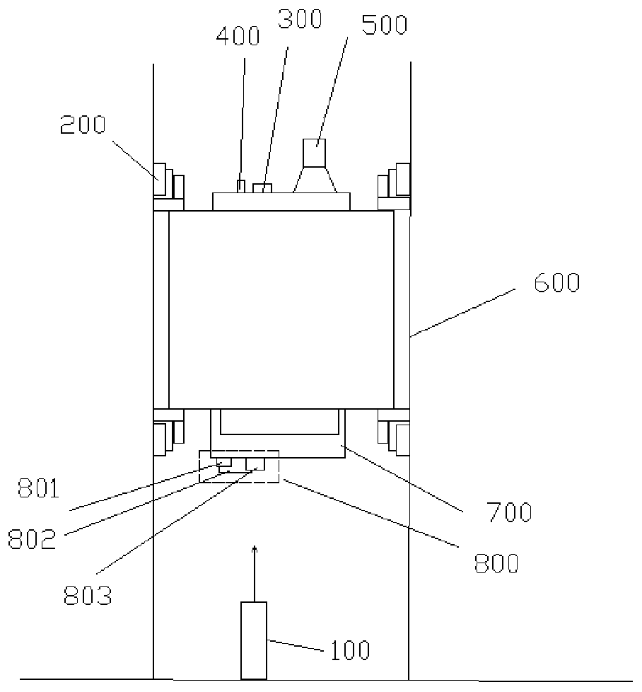 In-use elevator guide rail straightness detection system and method