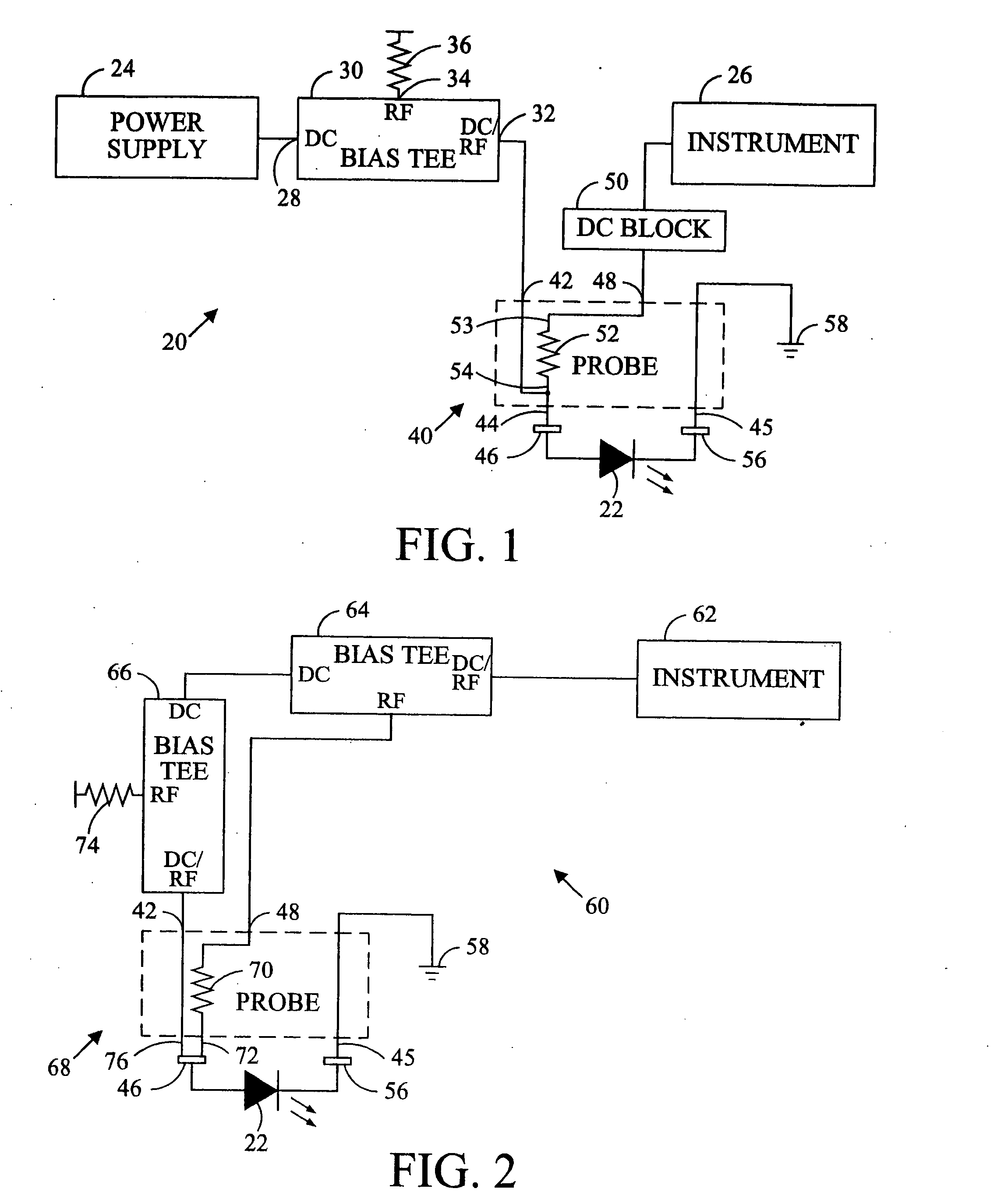 Probe for combined signals