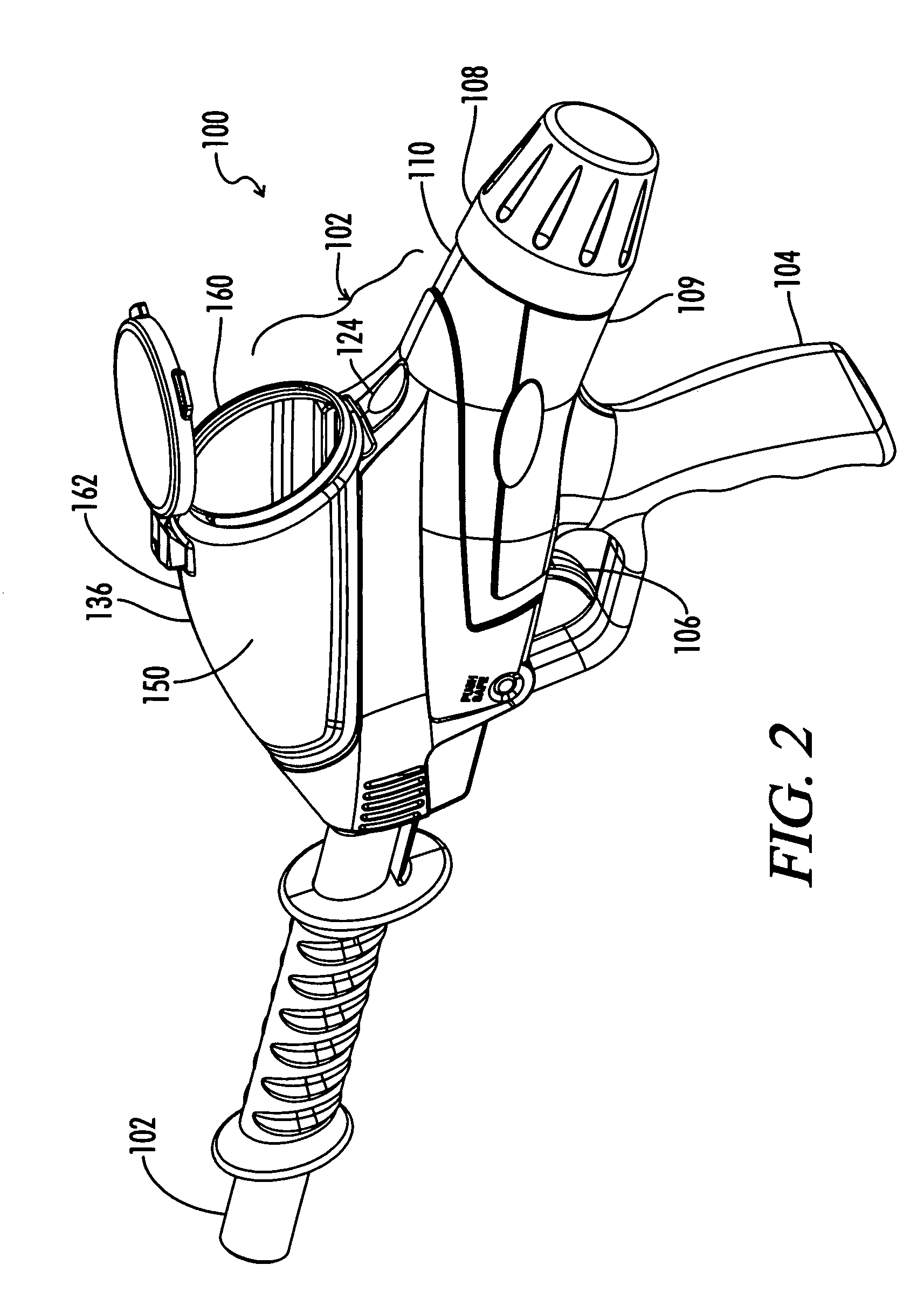 Paintball marker with intergrated hopper