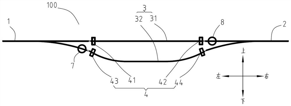 A track changing device and track changing method