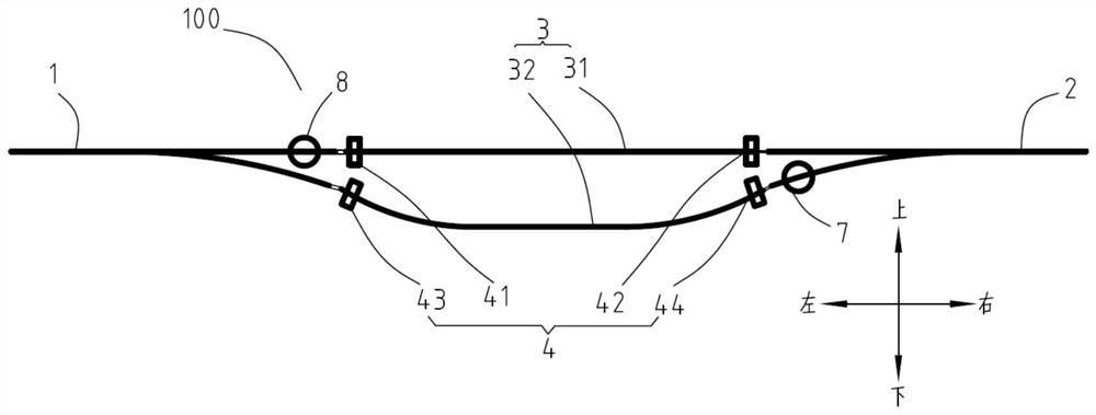 A track changing device and track changing method