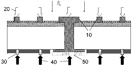 Method for calibrating photoelectric voltage current characteristic parameters of back-contact solar battery