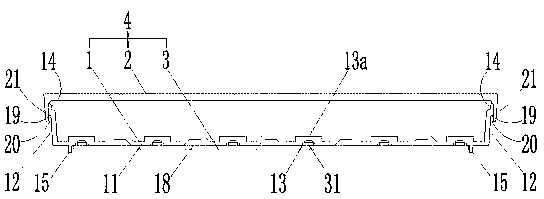 Backlight unit of modular lamp box and light-emitting module