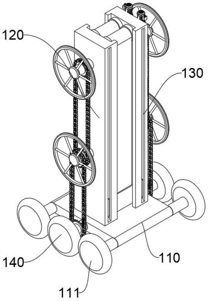 Protection mechanism for building construction lifting platform based on bidirectional connection