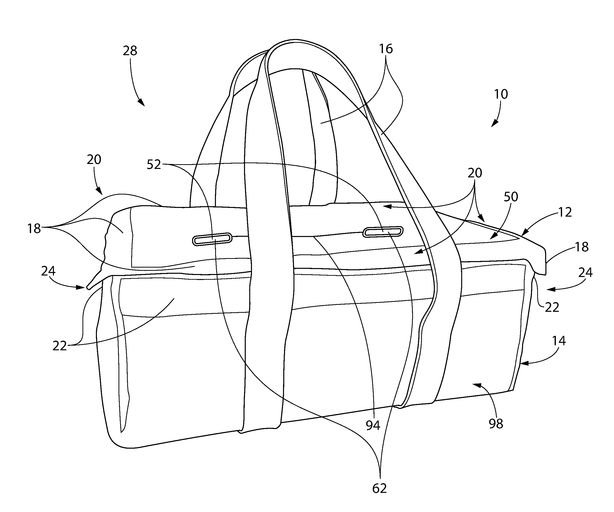 Convertible container assembly