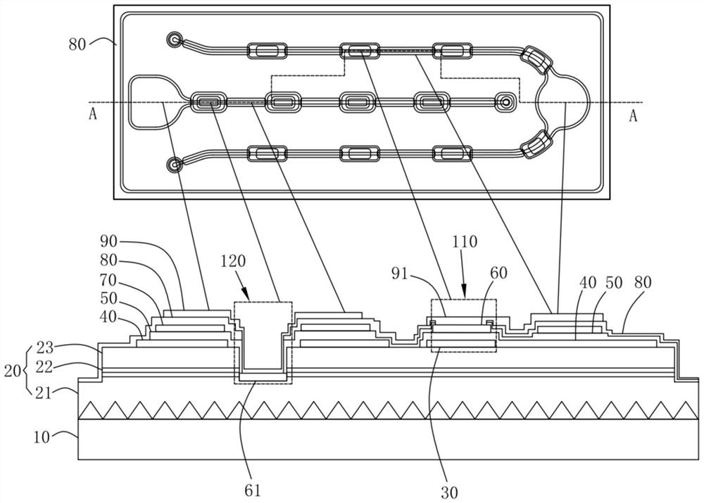 High-luminous-efficiency LED chip and preparation method thereof