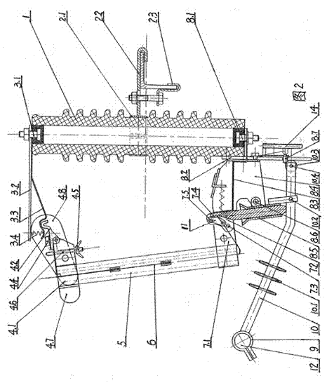 Semi-automatic three-phase synchronous drop-out fuse