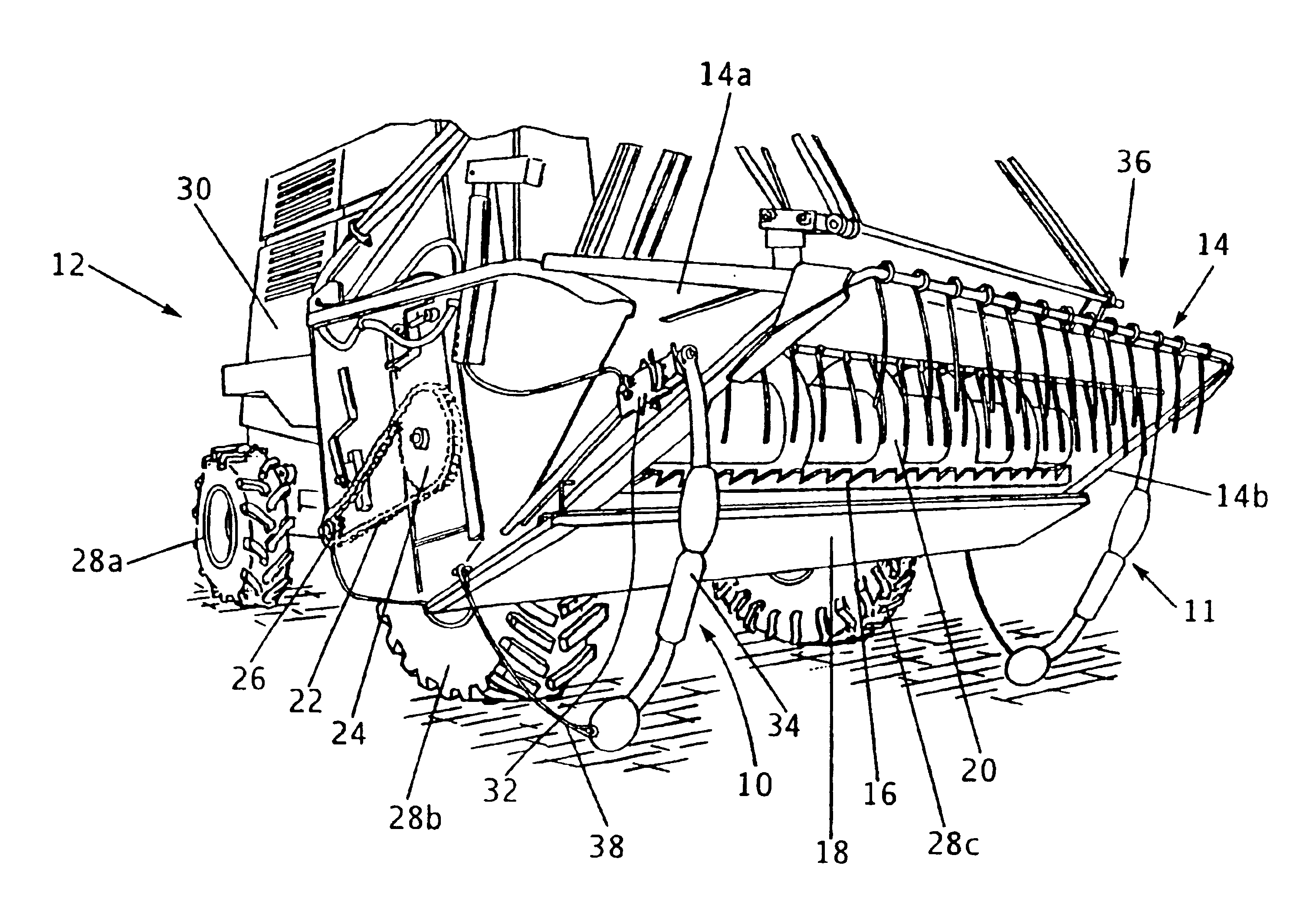 Height sensor arrangement for agricultural applications