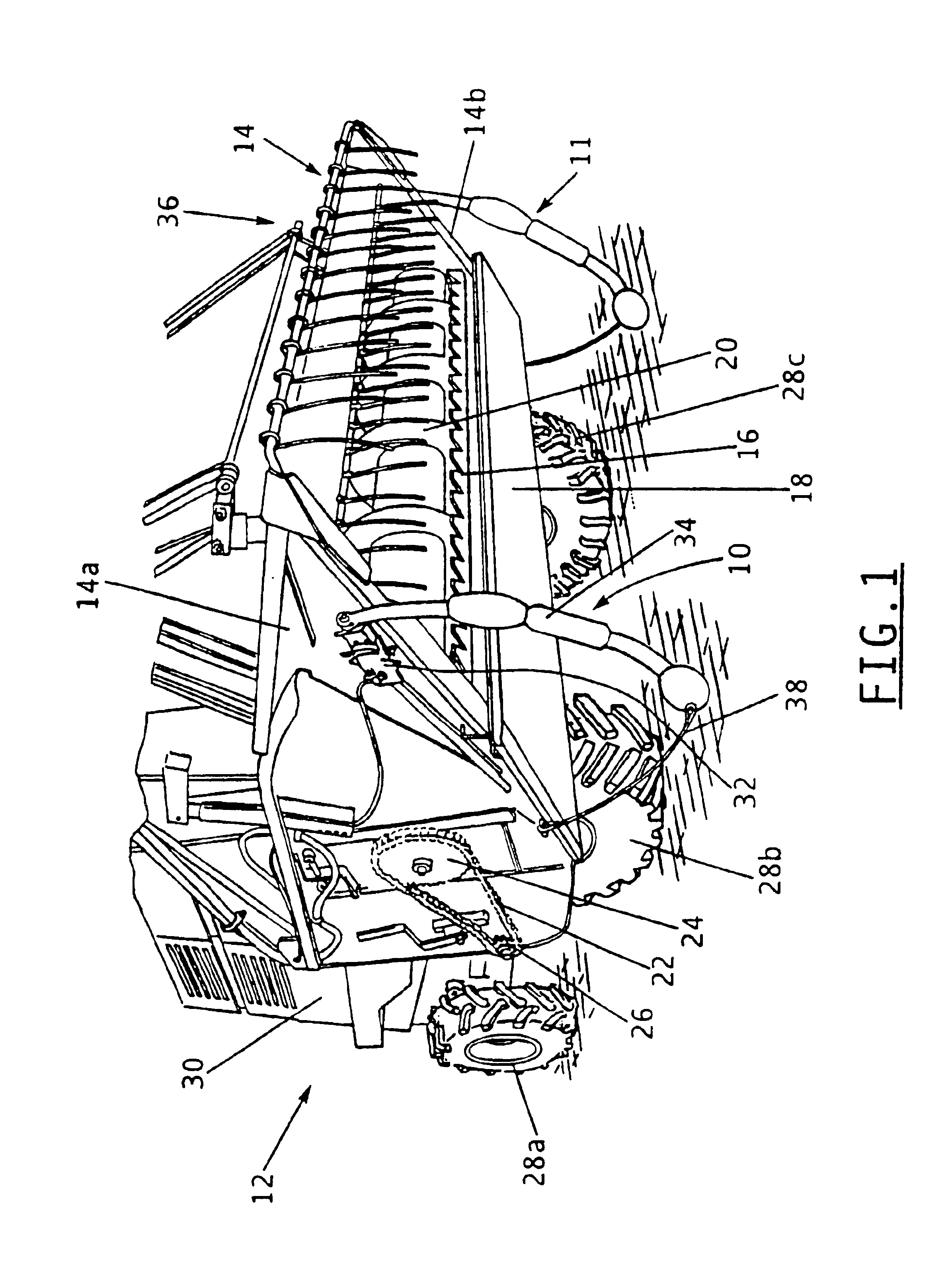 Height sensor arrangement for agricultural applications