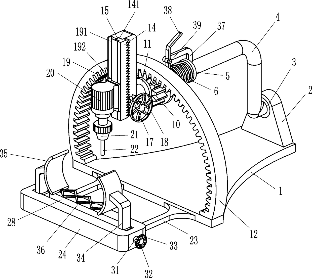 Orthopedic surgery positioning punching device