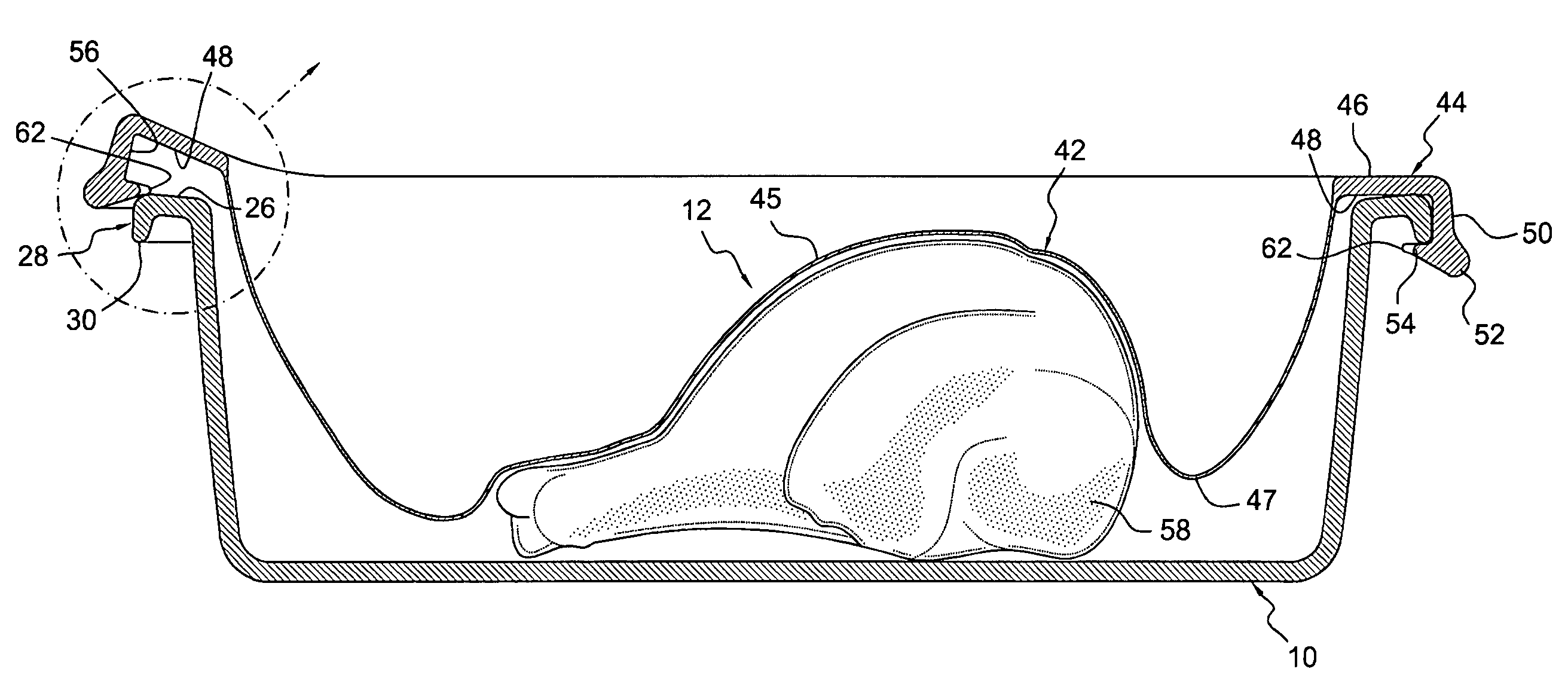 Fast freeze container and seal